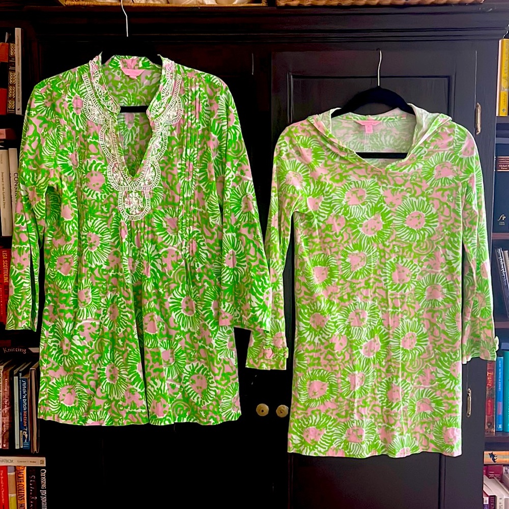 🔥RARE SET LILLY PULITZER Mommy & Me in Sunnyside Lion - Women L and Kids XL